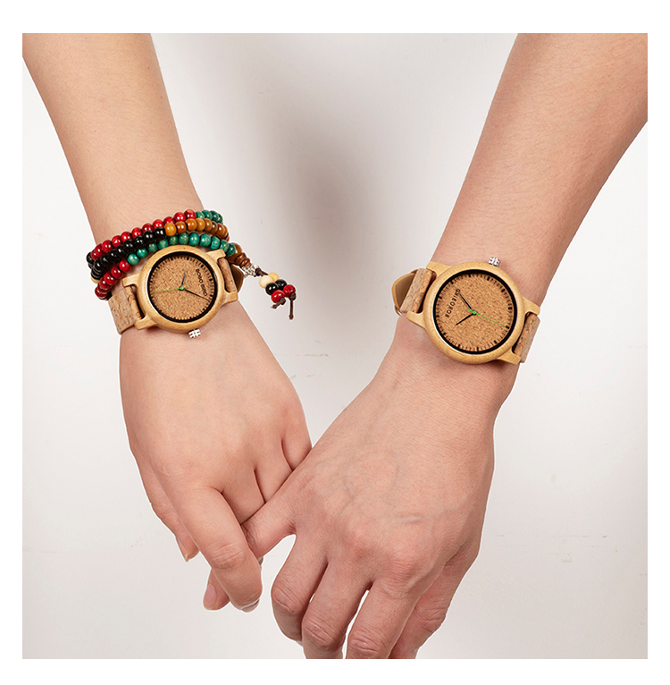 Montres en bambou et en bois