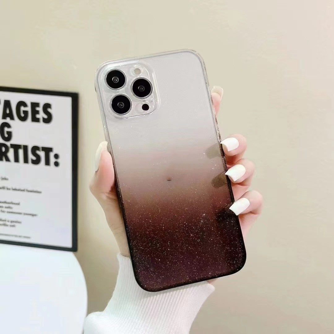 Revêtement de protection transparent en verre glitter gradué
