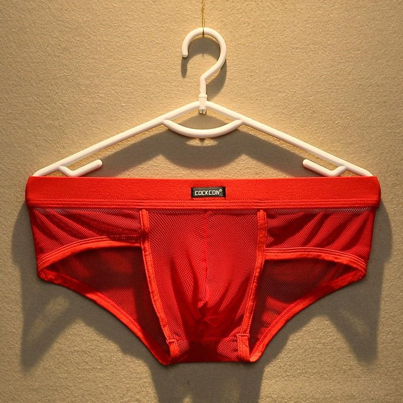 Mens Sous-vêtements en mesh avec une poche respirante