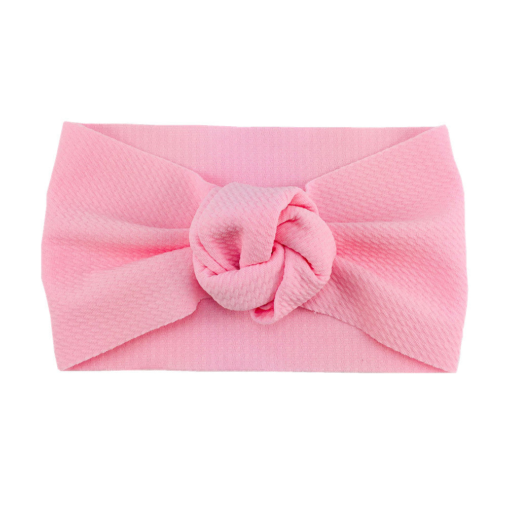 Bébé Twill Bubble Rose fleur bandeau Instagram style enfants accessoires de cheveux