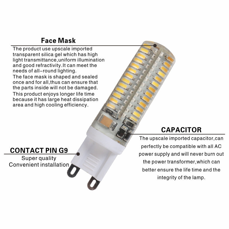 LED perles de lampe en cristal de silicone