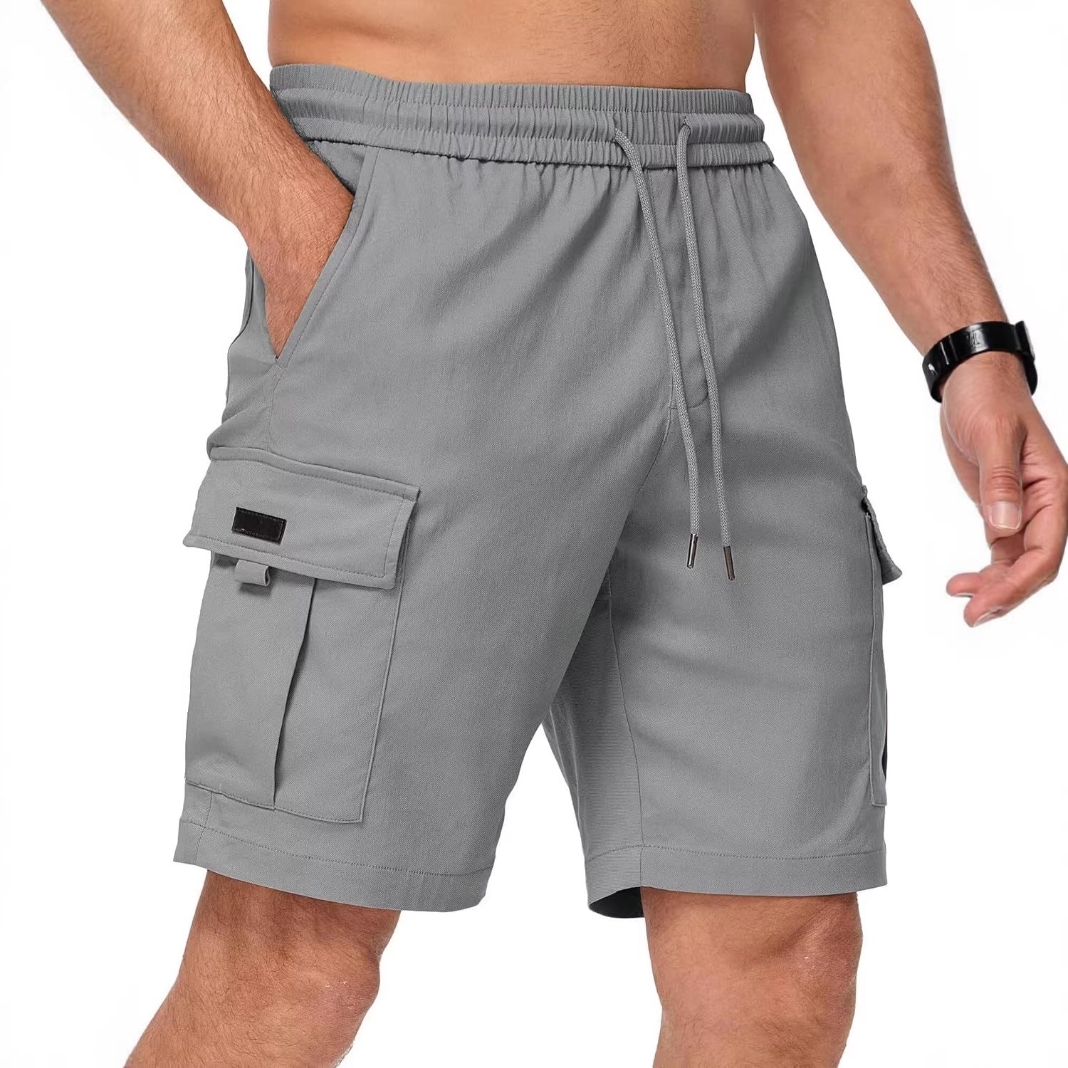 Homme Summer American Style Quick Dry Cargo Pantalons Arrivée Large jambe Casual Athletic Short