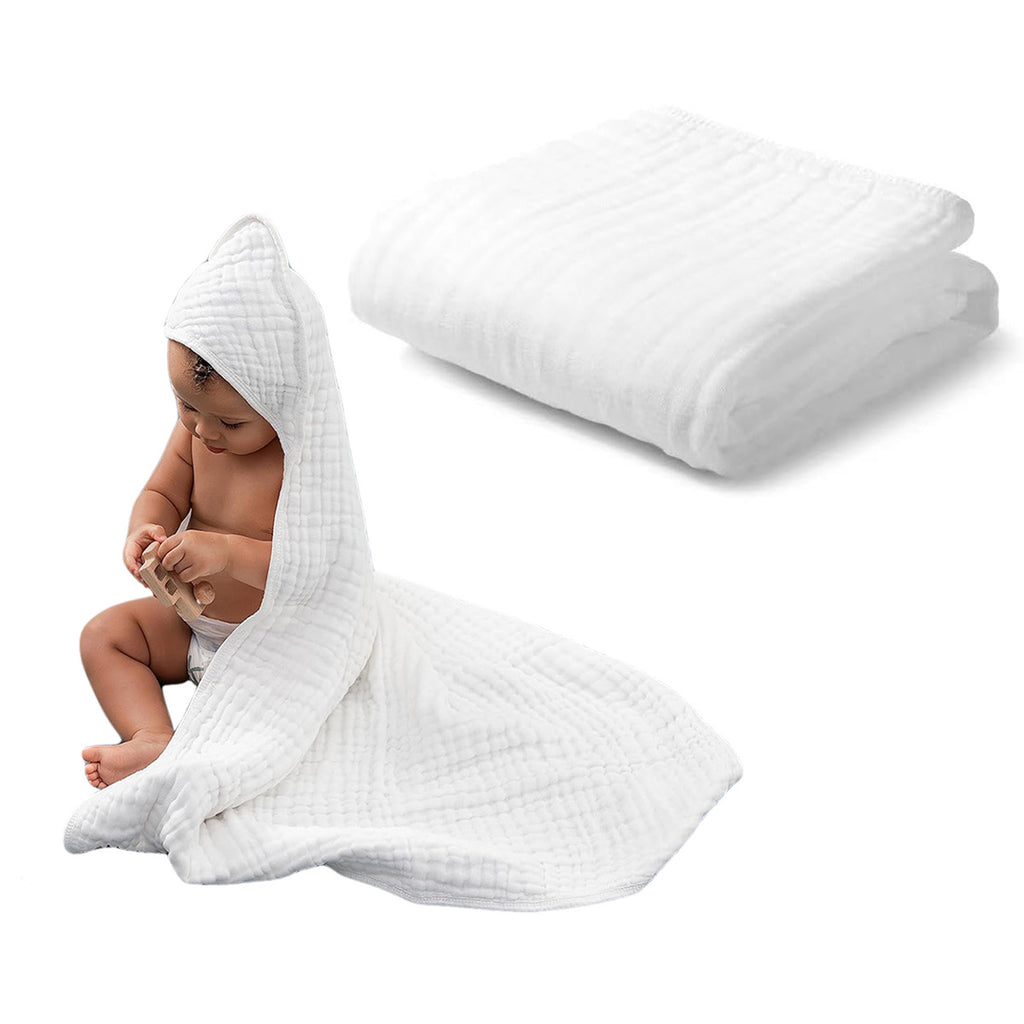Serviette de bain à capuche 6 couches pour enfants