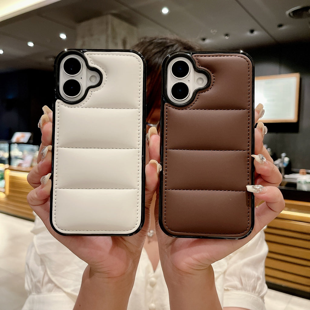 Mode Macaron Premium Jacket down Case téléphone