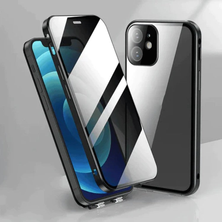 Étui de téléphone double face en verre ultra fin