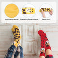 5 paires de chaussettes pour femmes avec des modèles animaux – Chaussettes d'équipage mignons avec tigre