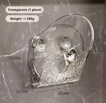 Porte couvercle en pot ondulé - couleur transparente