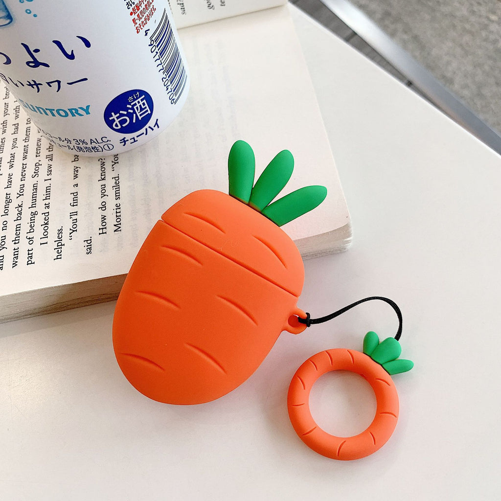 Summer Ins Cactus Carotte Airpodes Earphone Sleeves Mignon Protection Couverture Silicone Cartoon