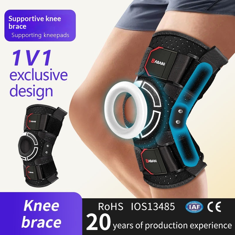 Brace sport de soutien de genou avec fixation en silicone Patella