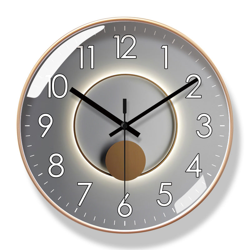 Salon American Light Luxury Bruitless Clock