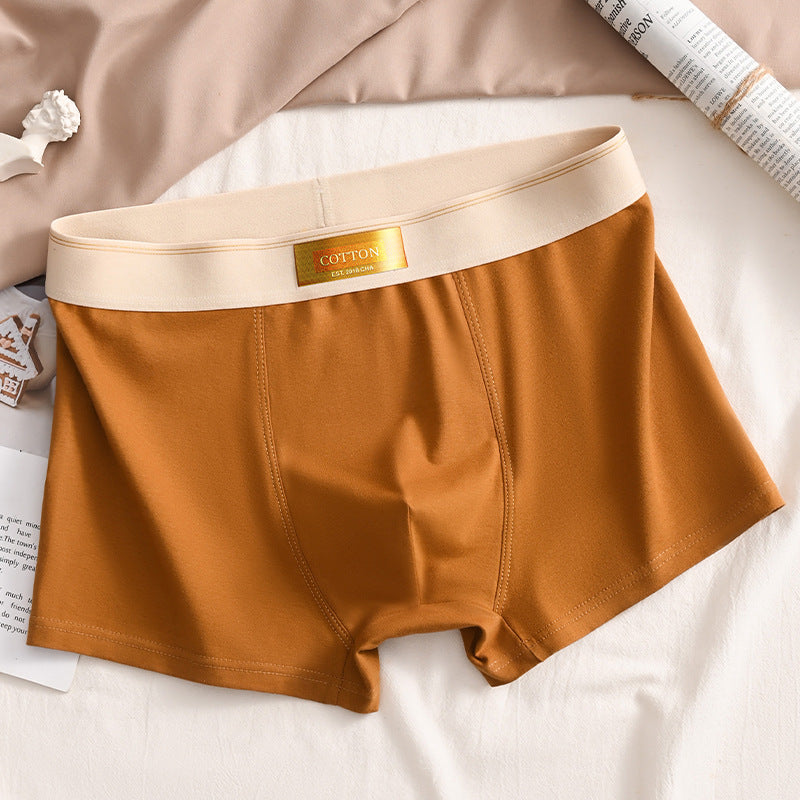 Slip de boxeur respirant en coton athlétique pour hommes