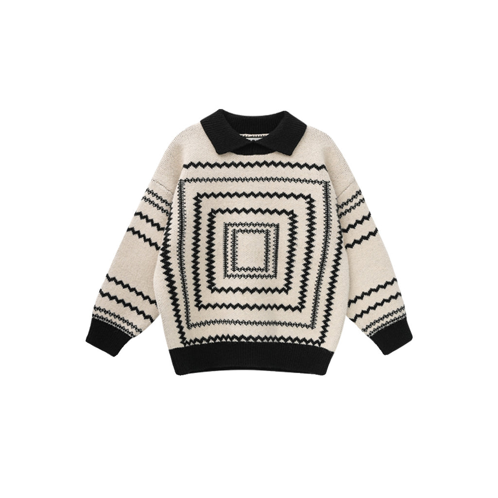 Chandail enfant Retro Garçon Automne et hiver épaississant Chandail bébé