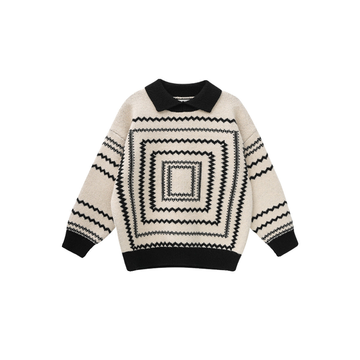 Chandail enfant Retro Garçon Automne et hiver épaississant Chandail bébé
