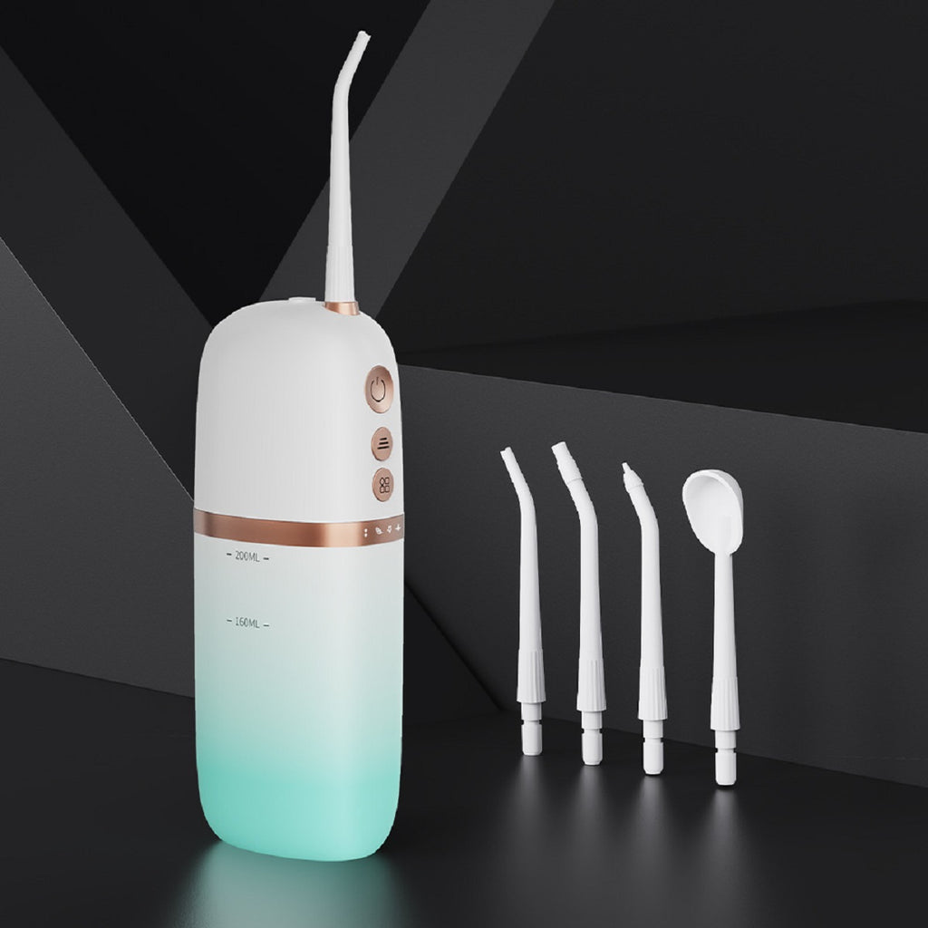 200ml Portable Flosser IPX7 Waterproof Electric Flosser USB Rechargeable Water Dental Pick
