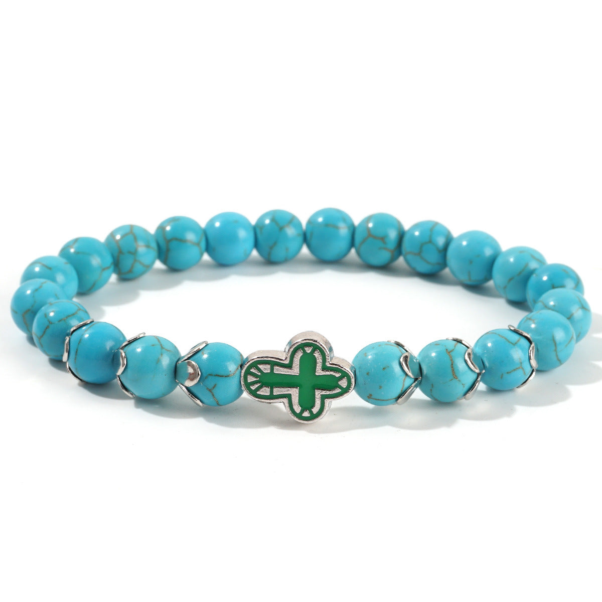Bracelet Tourquoise Rond de 8mm