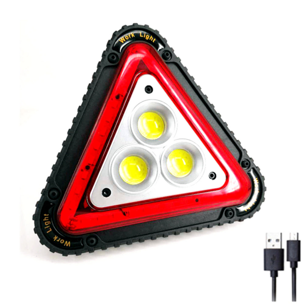 Feu d'avertissement rouge triangulaire