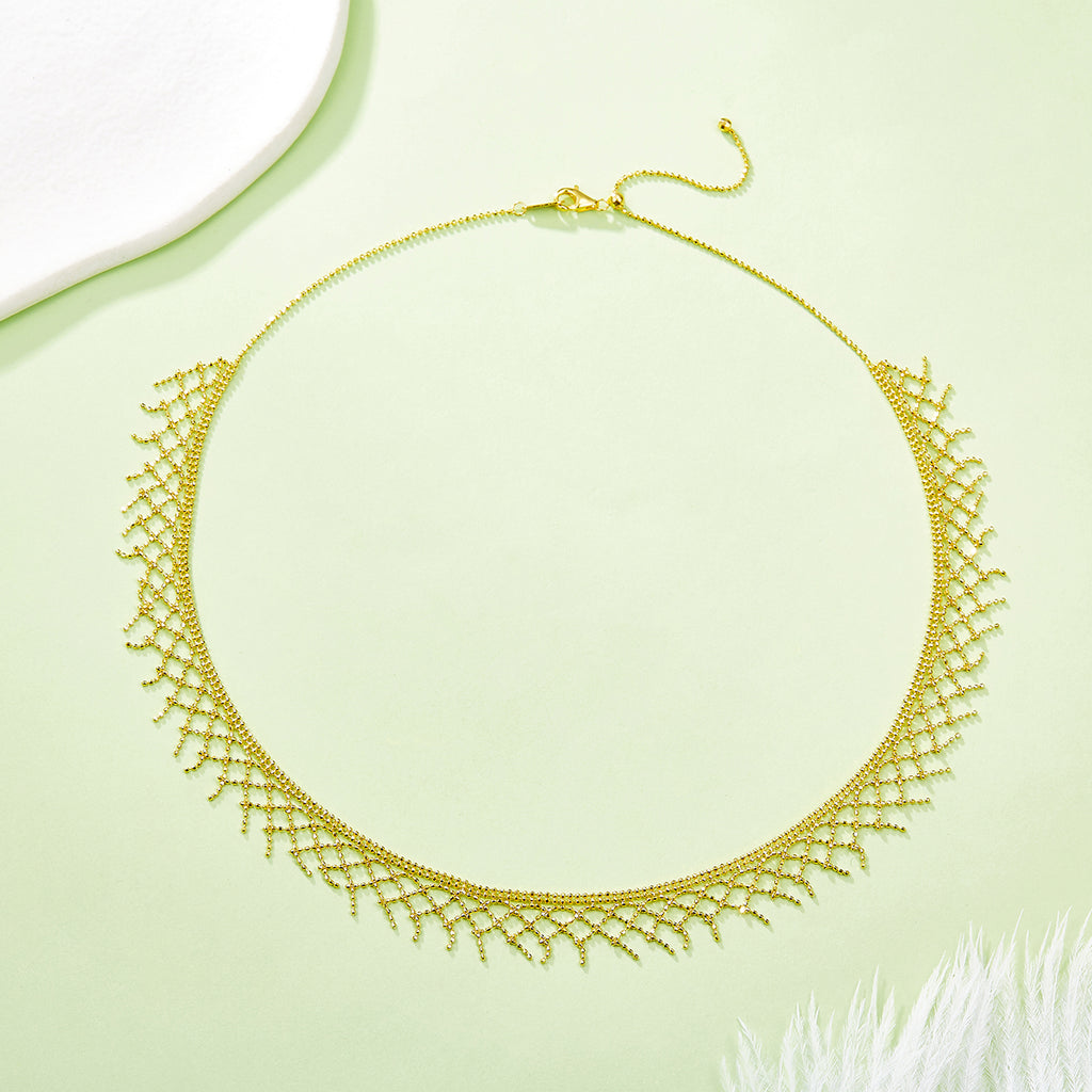 S925 Collier en maille argent sterling 45cm réglable 4,7g 10,5mm Plaque de platine large