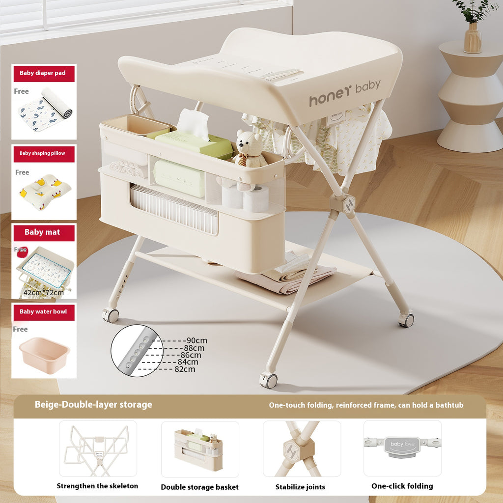 Multifonctionnel pliable changement de couche Table soins bébé Urine Exchange