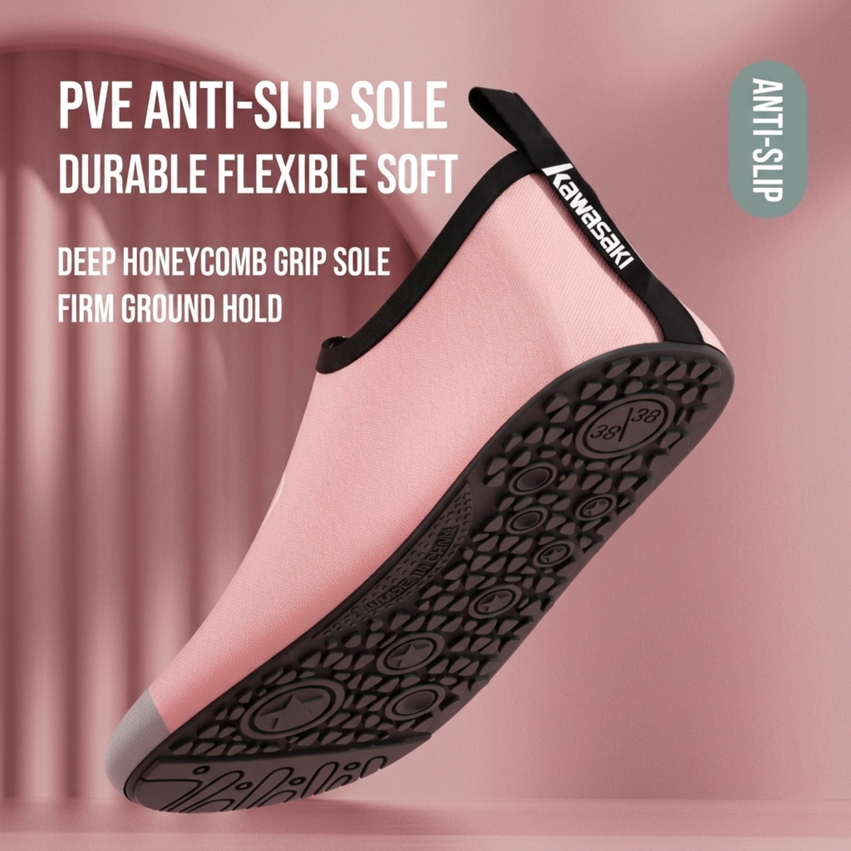 Fitness intérieur Chaussures de pied baret Soft Sole Non-Slip Yoga Training Shoes Treadmill Rope silencieux