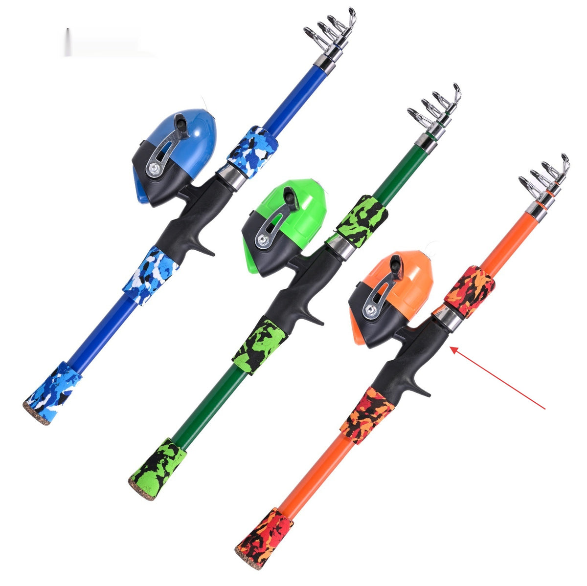 Gun-Type Telescopic Section Lure Fishing Rod for Children Fishing Rod Fishing Equipment