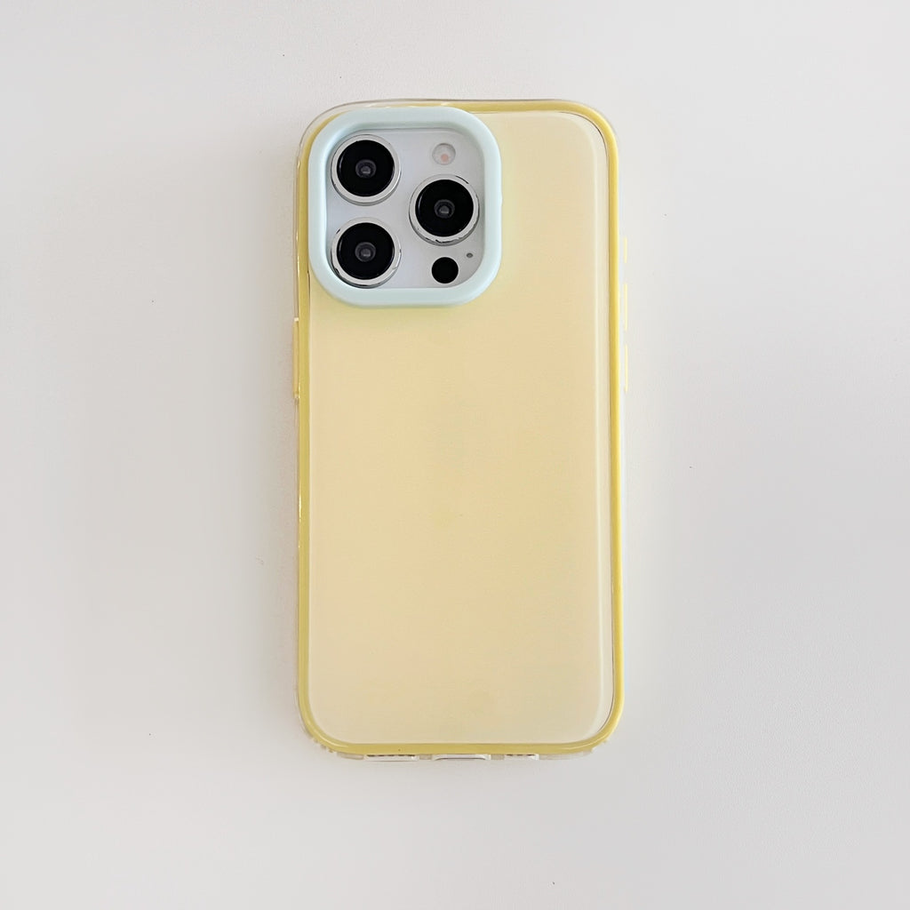 Simple Jelly Solid Color Étui téléphonique tout compris