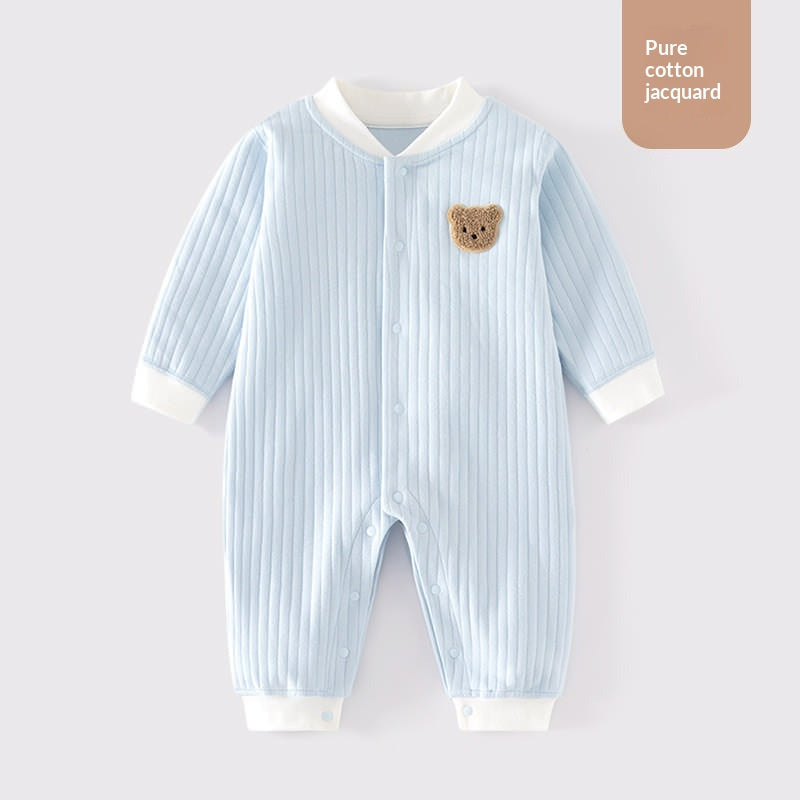 Vêtements pour bébés Classe A Pure coton sans couture Onesie Baby Pajamas Sous-vêtements d'hiver Crawling