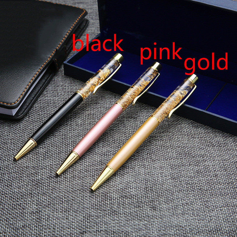 Stylo à bille en métal doré