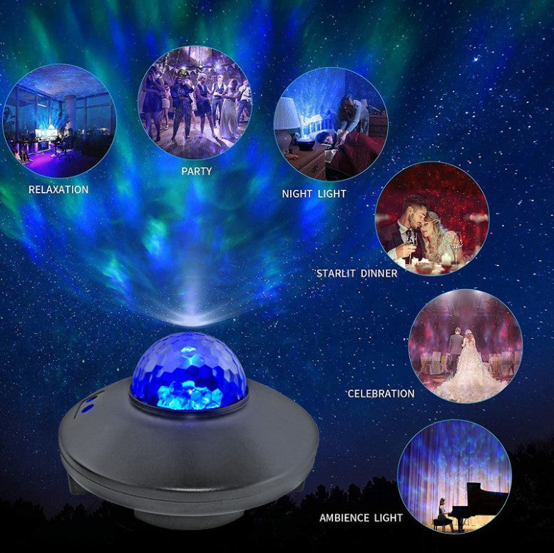Bluetooth étoile ciel filigrane lumière commande vocale laser lumière laser