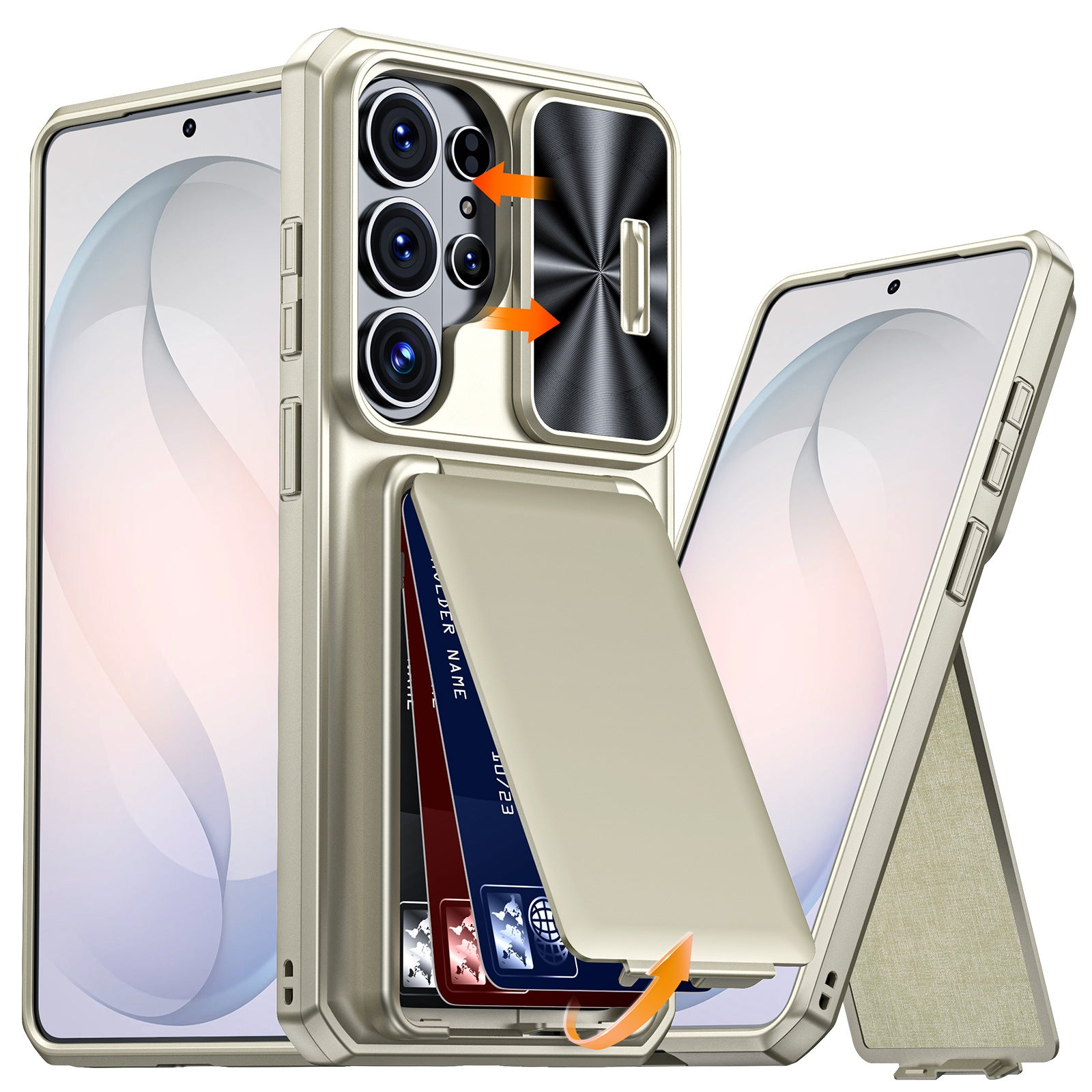 Porte-cartes magnétique de protection de style anti-goutte tout inclus