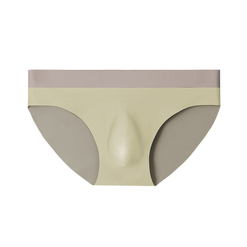 Men's Ice Silk Seamless Color Matching Sport Shorts