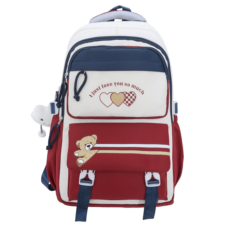 Étudiante Portable Burden Alléviation collège lycée fille grande capacité sac à dos