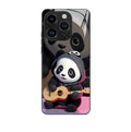 Housse de téléphone Panda Mignon Caricature National Trésor Verre cas dur