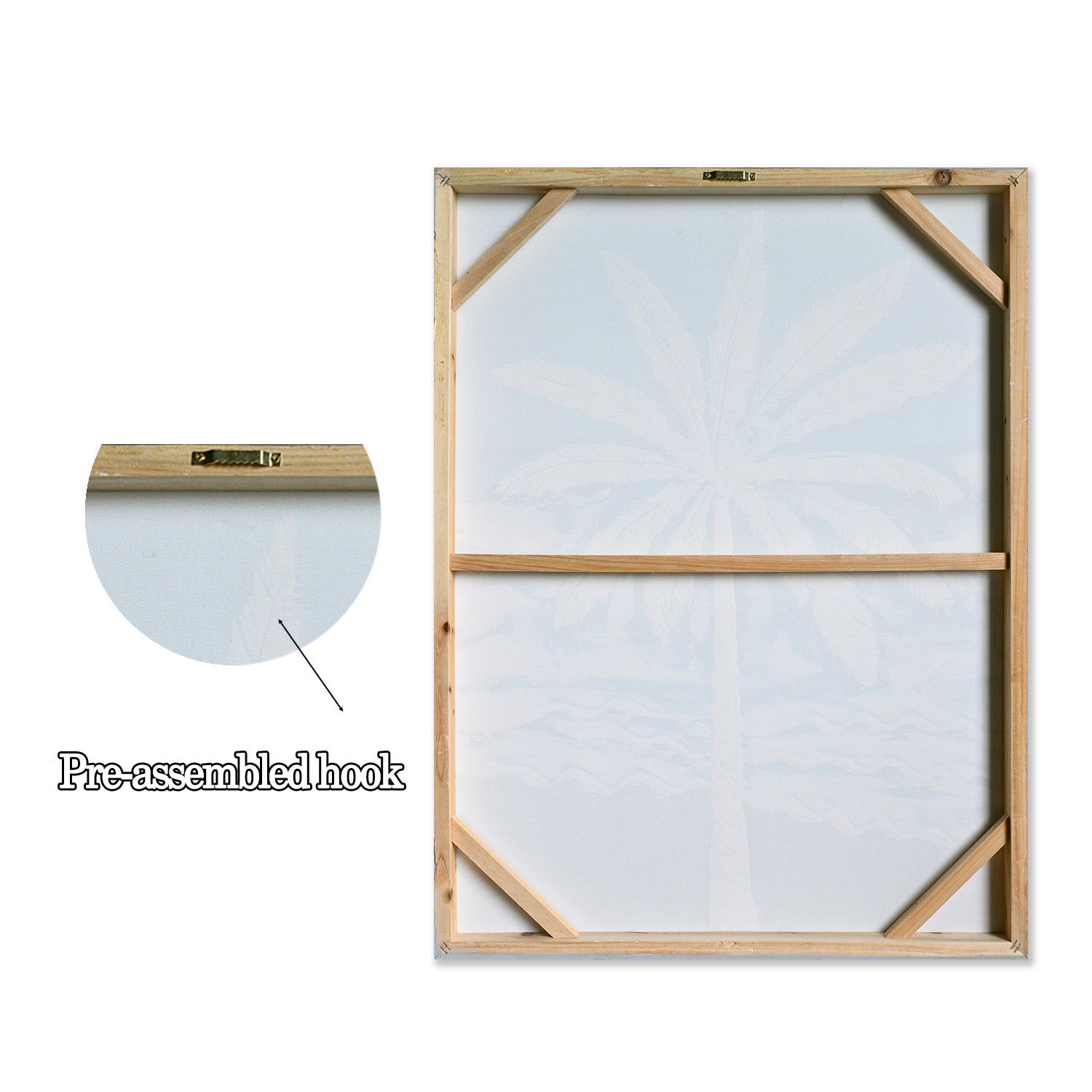 24x30 Ensemble de 2 Palm Tree Wall Art