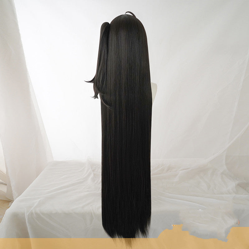 Robe cosplay perruque faux cheveux
