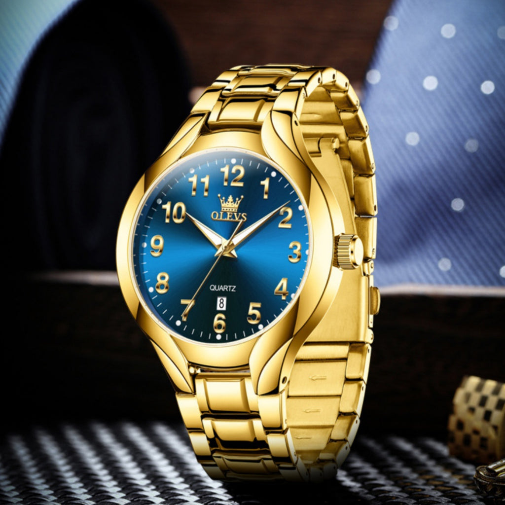 Mode polyvalente pour hommes Montre à quartz à cadran tridimensionnel