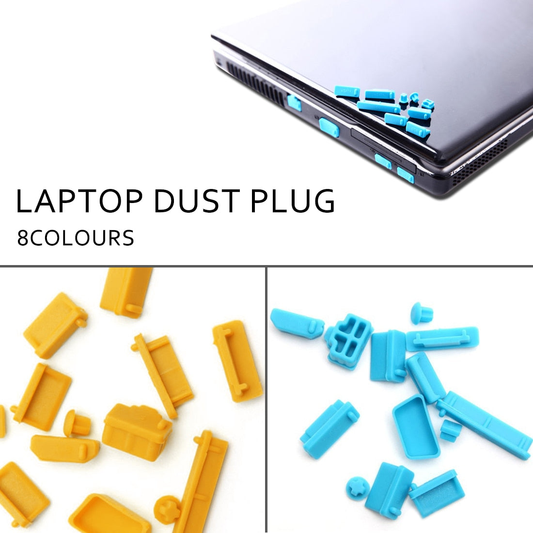 13Pcs Silicone Anti Dust Plug for Laptop