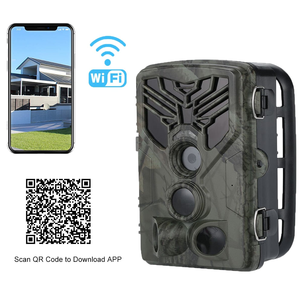 Caméra de suivi de terrain Live Wifi APP Caméra de chasse Bluetooth Wi-Fi830 20MP 1080P