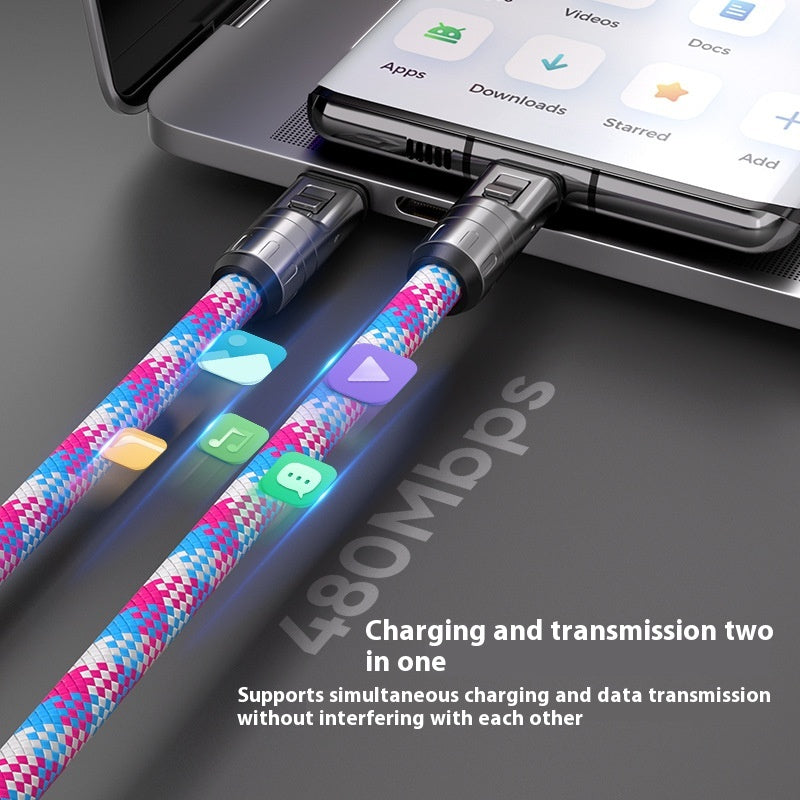 Téléphone portable multifonctionnel Câble de données bi-en-un PD Câble de données à charge rapide