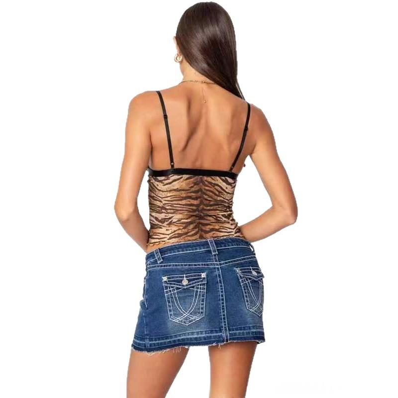 Femmes Sexy Figure-hugging Leopard-print Camisole