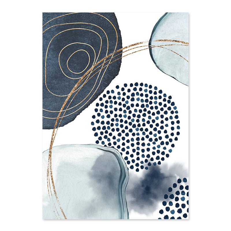 Résumé Aquarelle Formes Géométriques Artwork Toile Peinture Poster