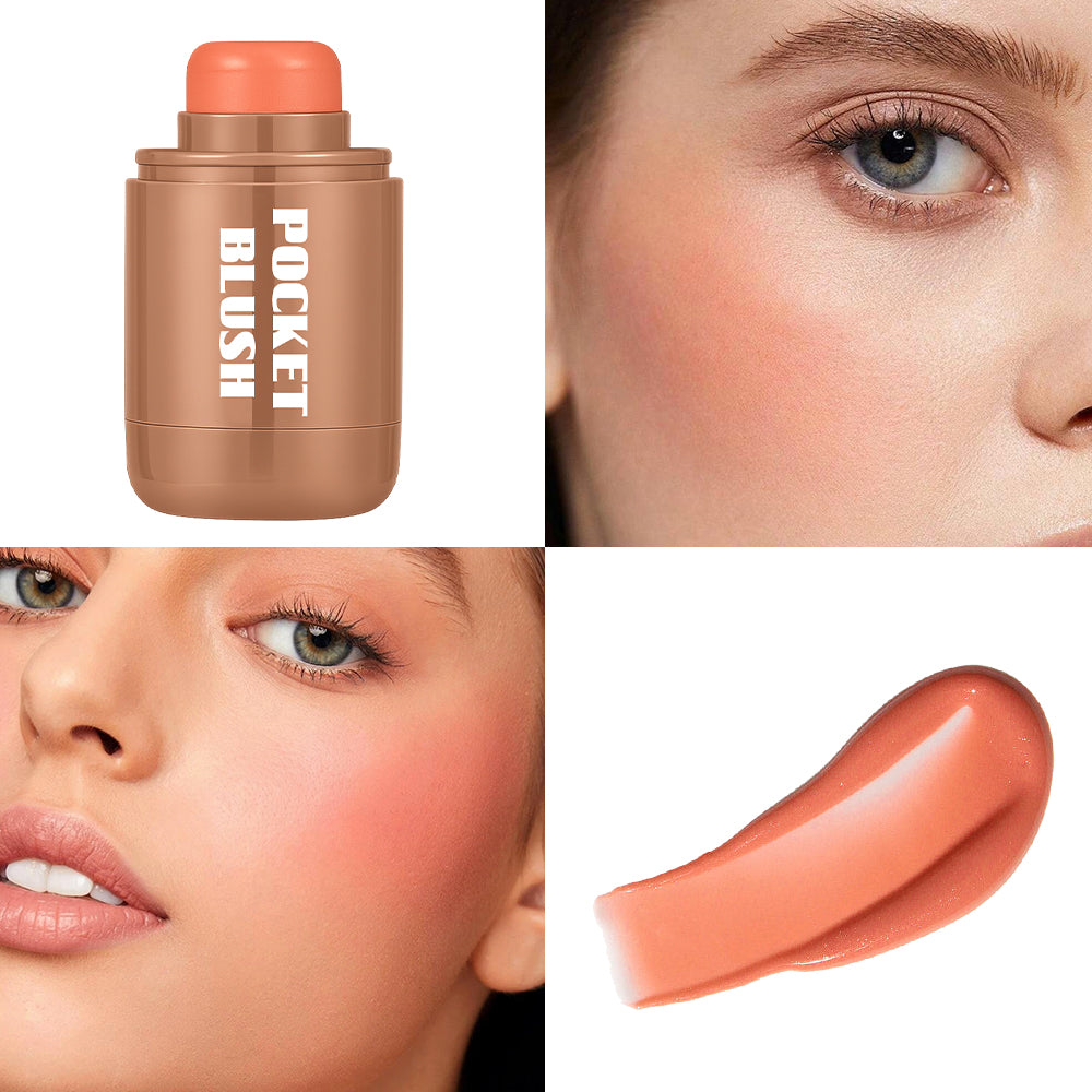 Bâton de surligneur multi-usage Glossy Blush pour lèvres et cheeks