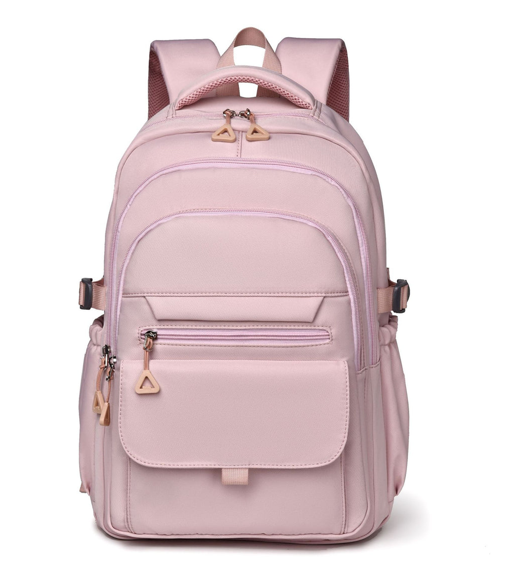 Sac à dos pour étudiant polyvalent de couleur solide