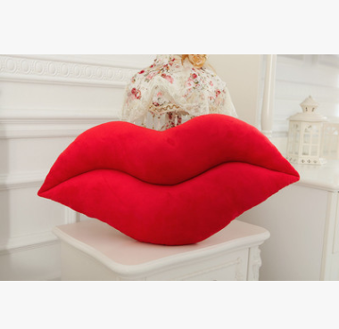 Creative sexy peluche oreiller grandes lèvres