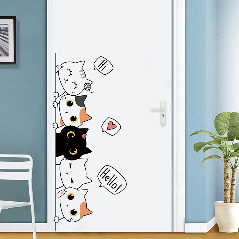 Cat Pyramid Chambre Fond Sticker mural
