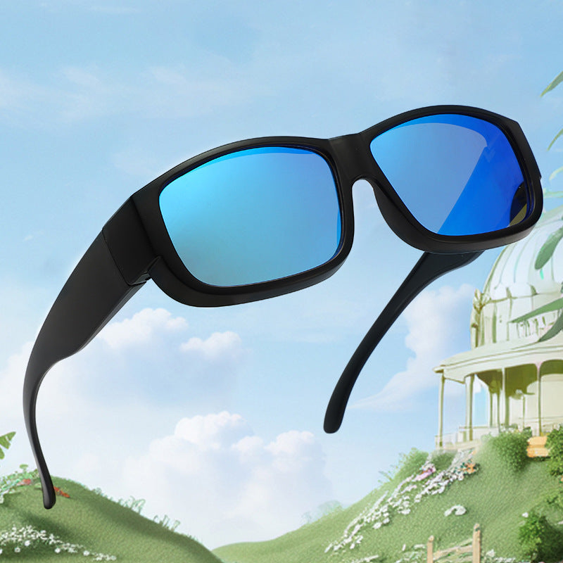 Lunettes de soleil TR90 dans le style européen et américain à double usage pour jour et nuit vent- et sable-r