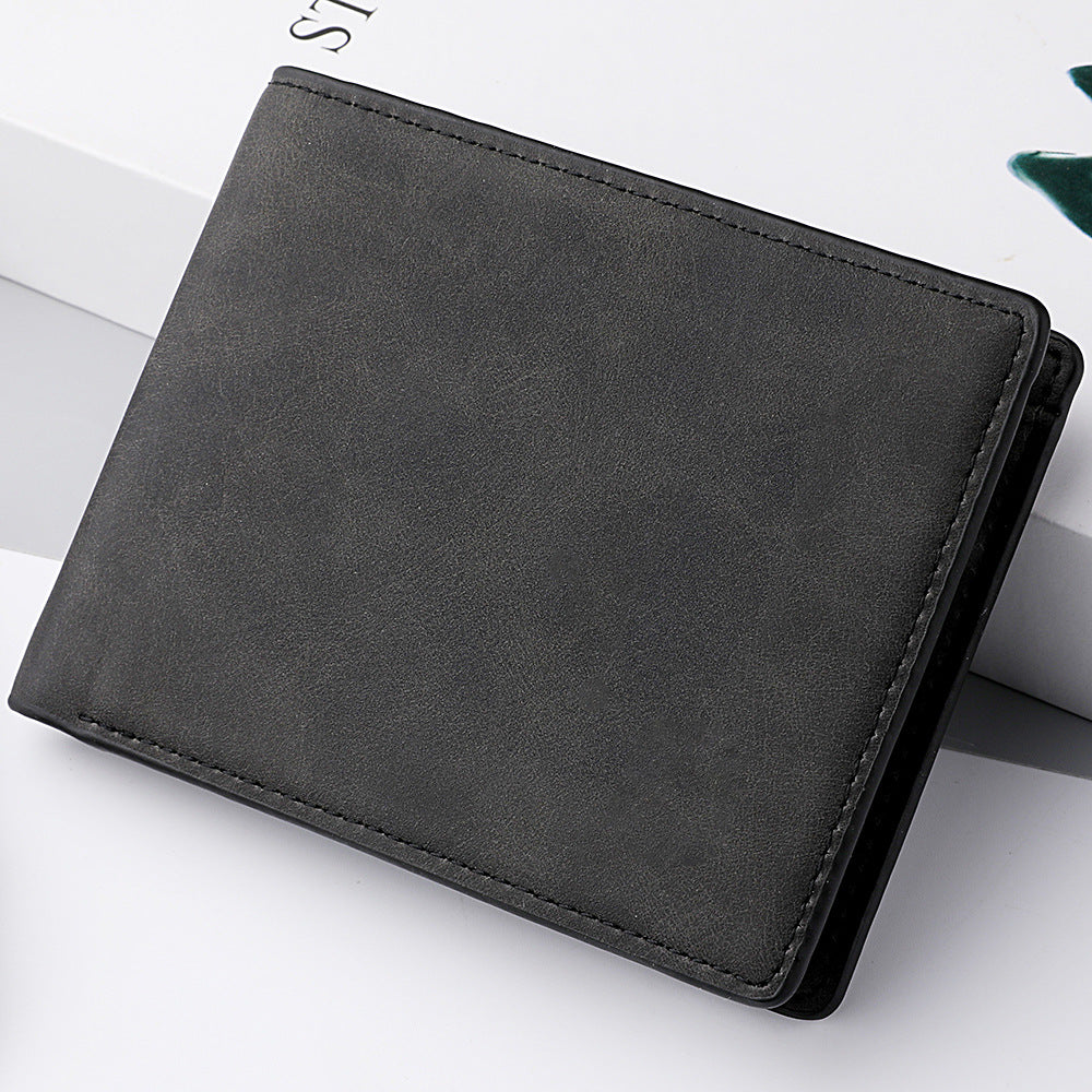 La mode masculine Personnalité Vintage Zipper simple Wallet