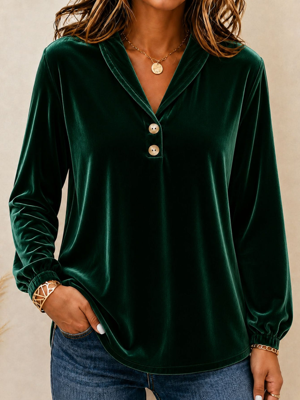 Polyester blouse