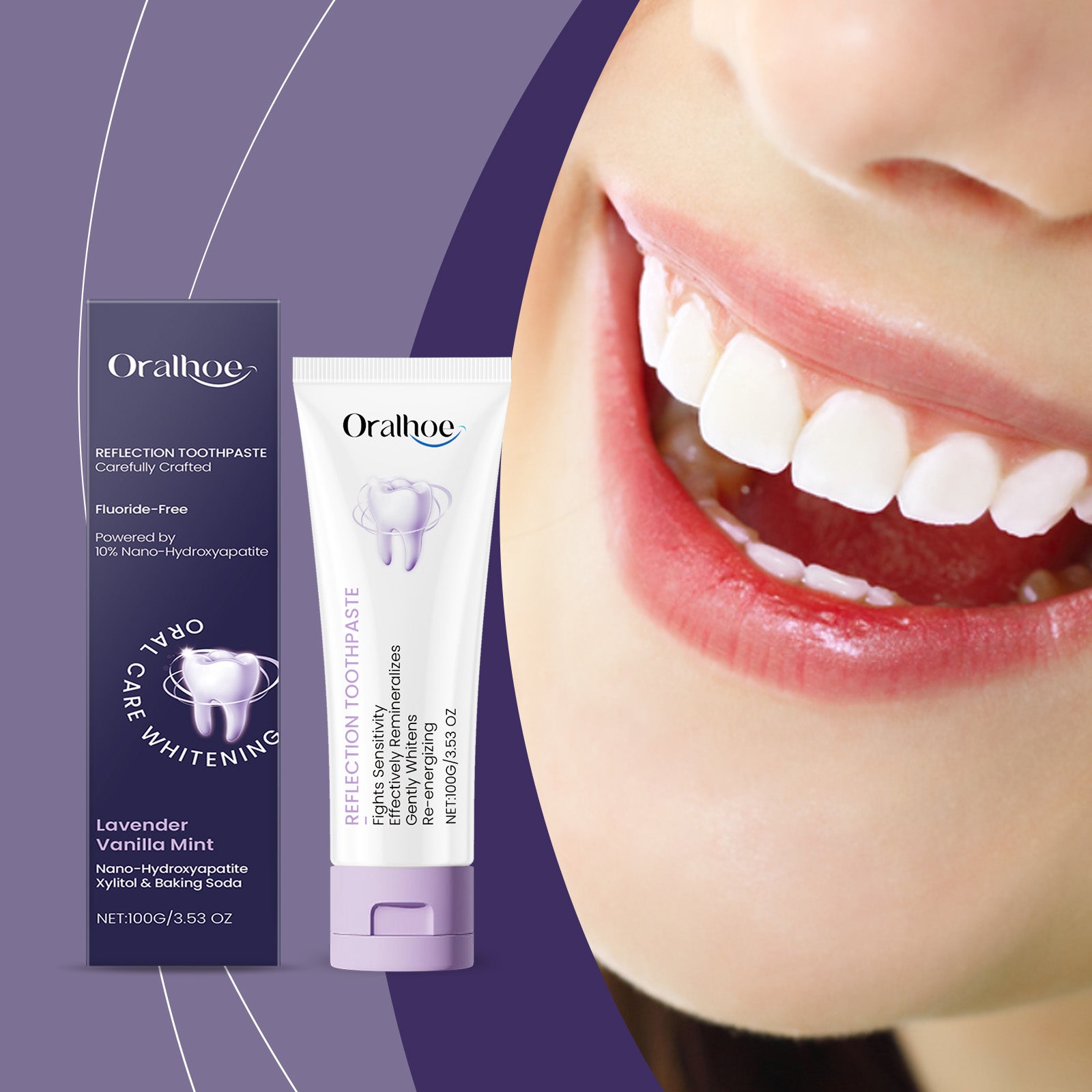 Dentifrice blanchissant le xylitol