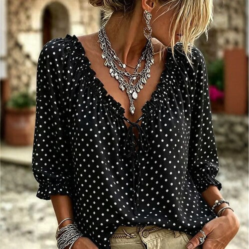 Women's mid-sleeve top