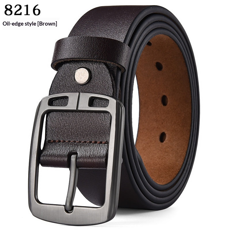 Ceinture en cuir extensible casual homme avec boucle d'épingle